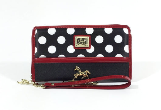 Large Polka Dots Wristlet