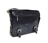 Black Leather Messenger Bag