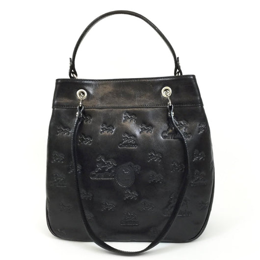 Black Signature Shoulder Bag