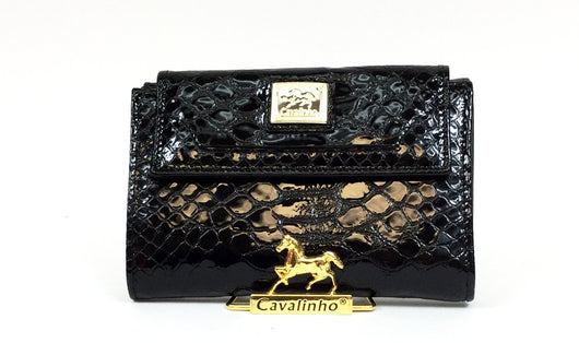 Black Patent Leather Wallet