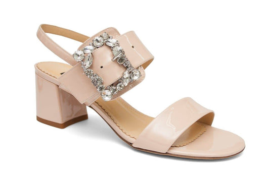 Block Heel Sandal Beige