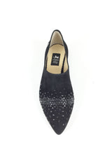 Pointed toe rhinestone flat