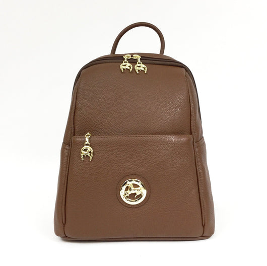 Caramel Leather Backpack