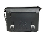 Black Leather Messenger Bag