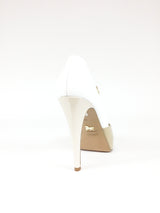 Open Toe Platform Heels Beige