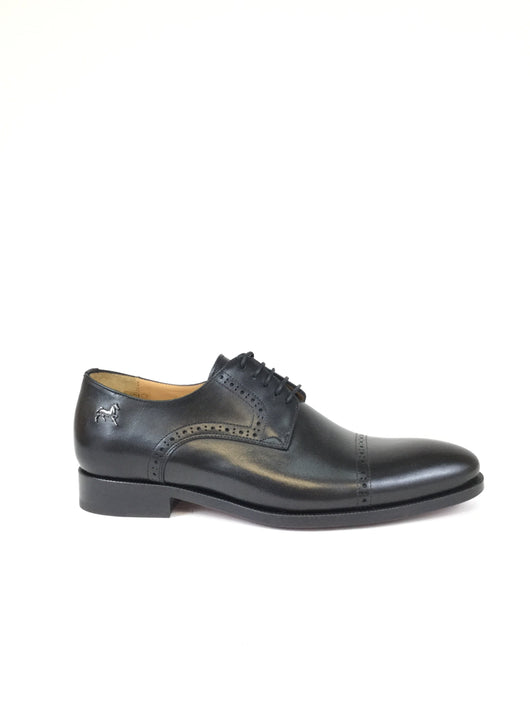 Black Cap Toe Brogue