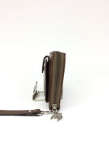 Camel Signature Wristlet