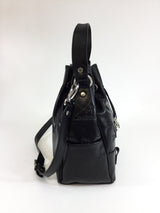 Black Signature Bucket Bag