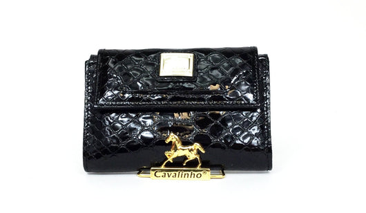 Black Patent Leather Wallet