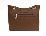 Caramel Leather Shoulder Bag