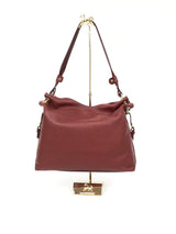 Burgundy Leather Shoulder Bag