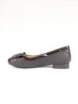 Brown Bow Ballerina Flats