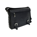 Black Leather Messenger Bag