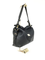 Black Leather Shoulder Bag