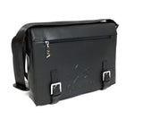 Black Leather Messenger Bag