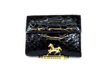 Black Patent Leather Wallet