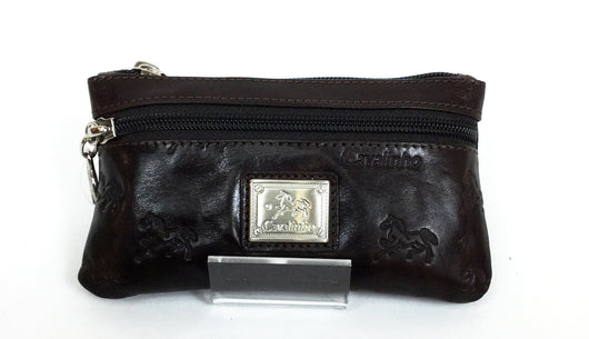 Brown Signature Small Cosmetic Case