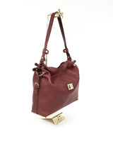 Burgundy Leather Shoulder Bag
