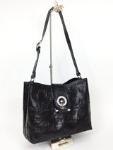 Black Signature Shoulder Bag