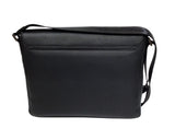 Black Leather Messenger Bag