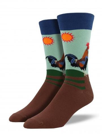 Men's Early Riser Brown Socks